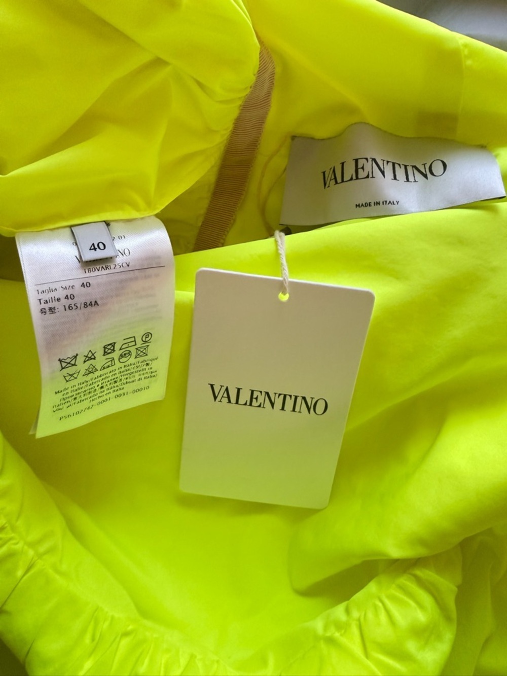 VALENTINO GARAVANI
One-shoulder neon poplin mini dress - Picture 4 of 5